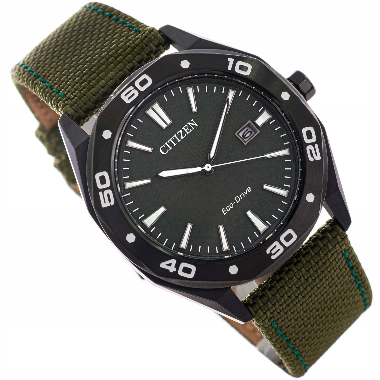 Pánské Hodinky Citizen BM7635-01X Eco-drive Active Sports Zelené Na Řemínku