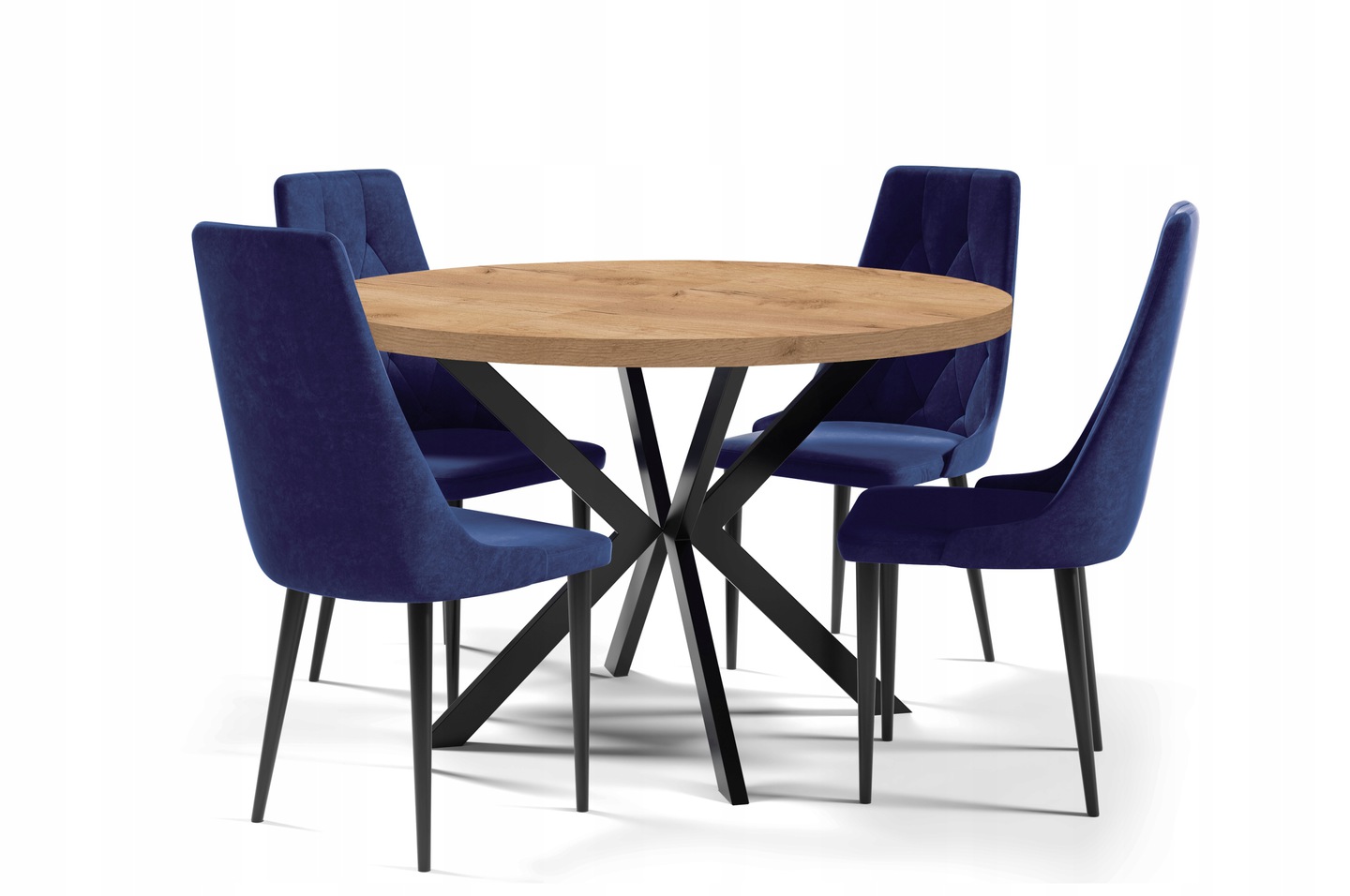 Zestaw MORI stół z 4 krzesłami LOFTOWY 120 Kod producenta LOFT industrialny nowoczesny