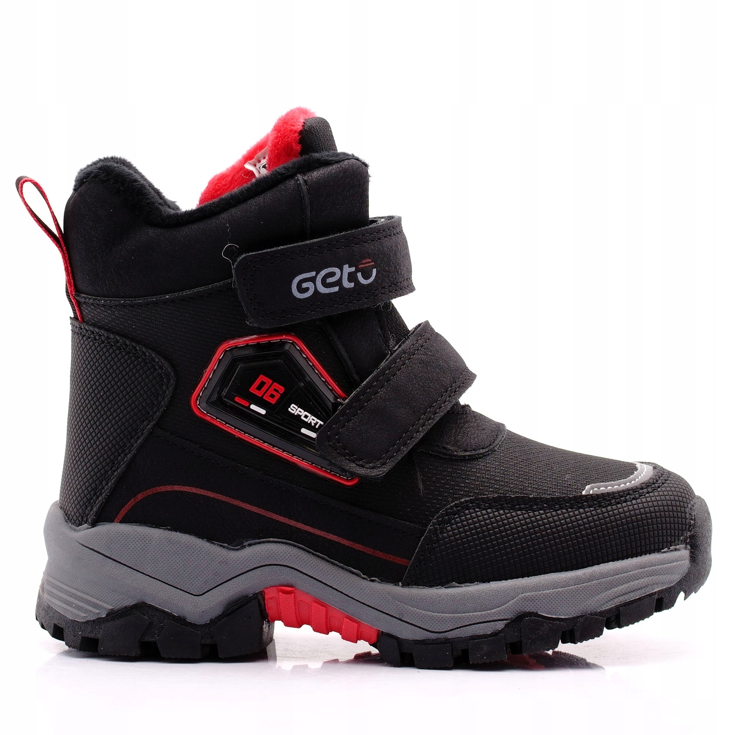 BUTY ZIMOWE CHŁOPIĘCE ŚNIEGOWCE KOZAKI GETO 203 28 Kolor czarny