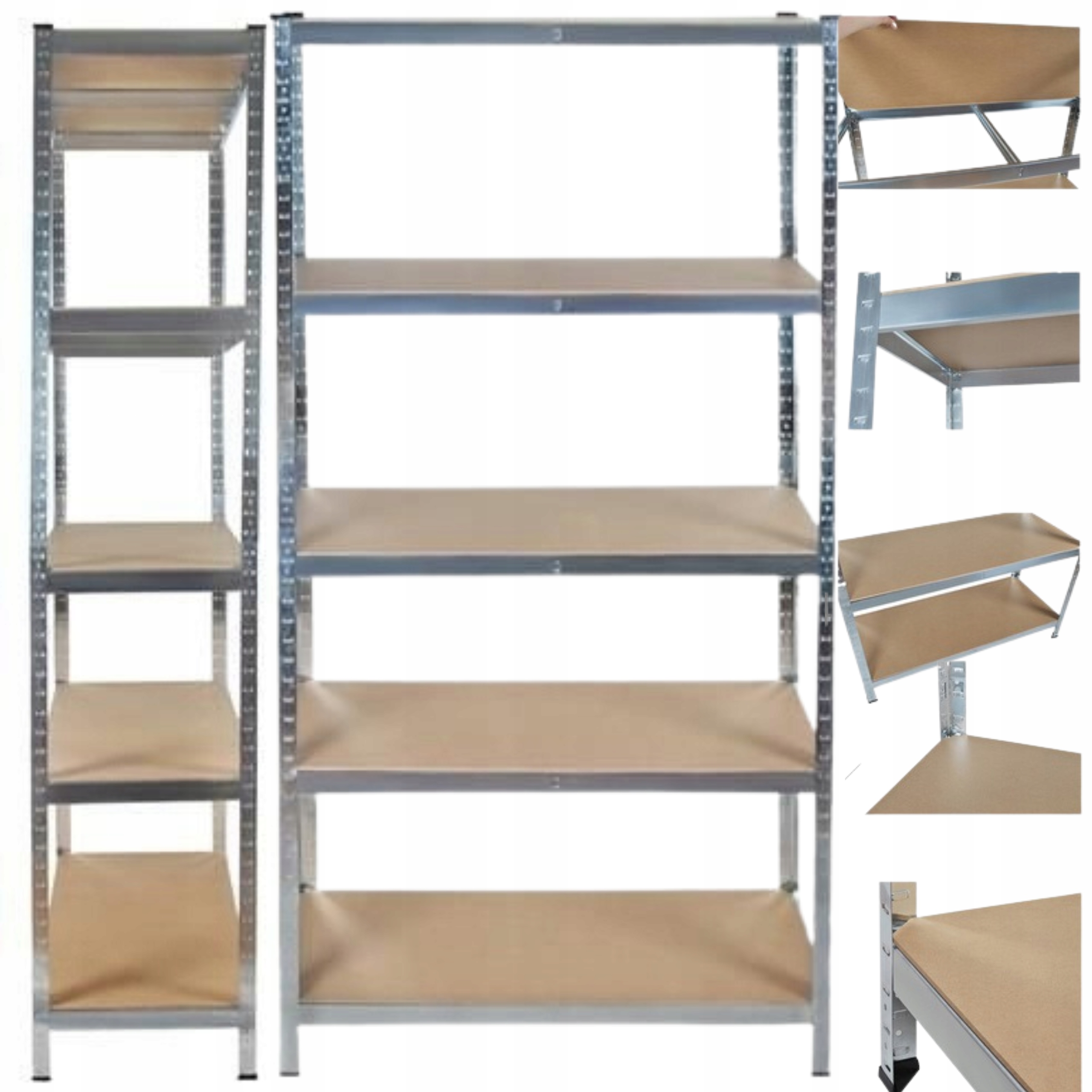 

Regał Magazynowy Garażowy Metalowy 180x90x40 875KG