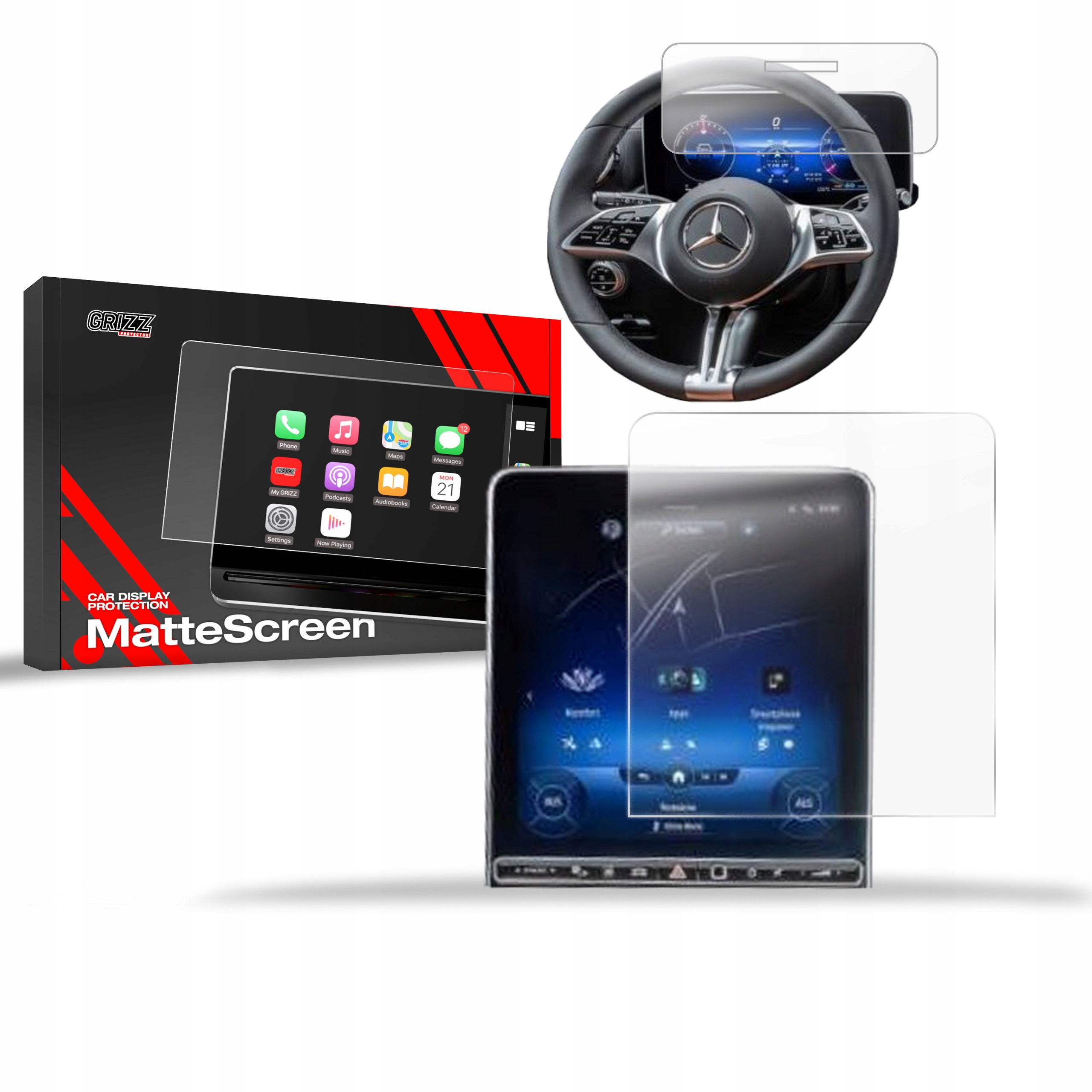 2w1 Folia Antyodciskowa do Mercedes S Klasa W223 Sensor (2020-2025)