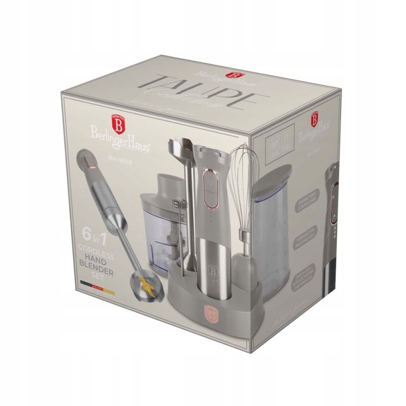 Berlingerhaus Tyčový mixér akumulátorový 200W Taupe Collection BH-9558