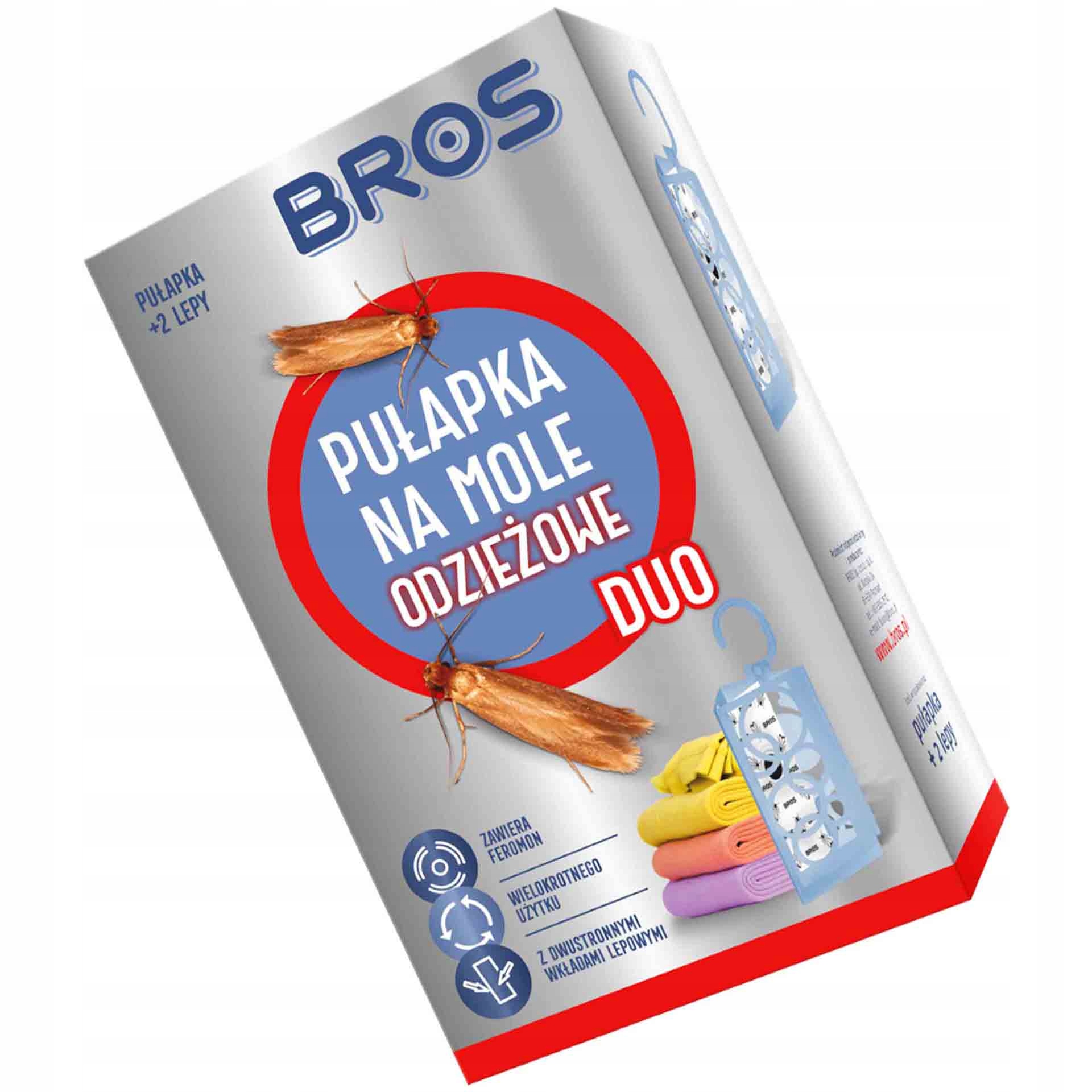 

Bros Pułapka Na Mole Odzieżowe Duo 2 Wkłady