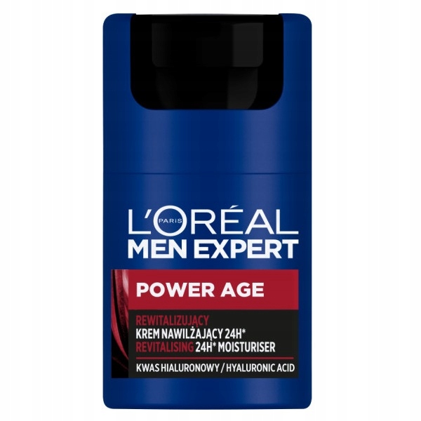 Men Expert Power Age Hydratační krém 24 hodin s kyselinou hyaluronovou 50 ml