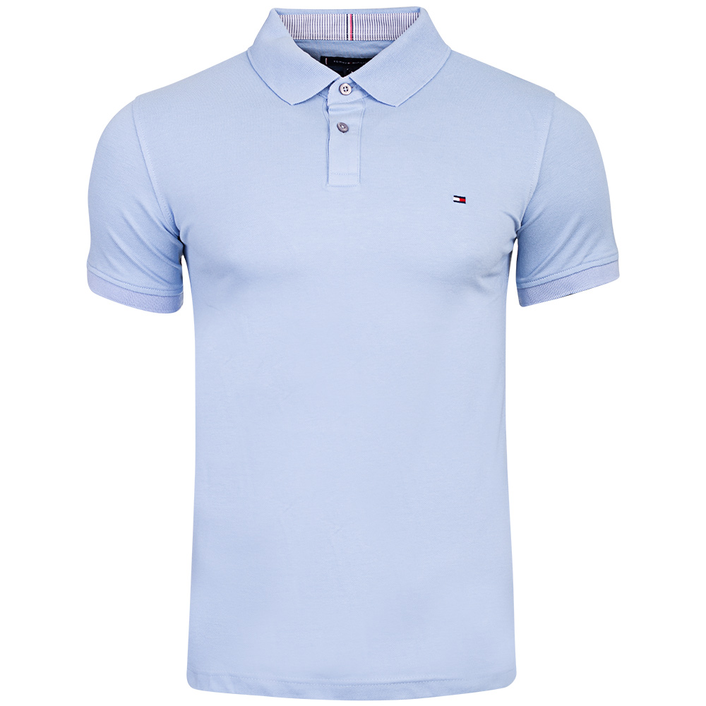 Tommy Hilfiger koszulka polo męska MW0MW17770 Błękitna rozmiar XL