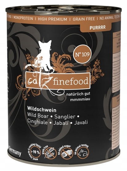 Catz Finefood Purrrr N.109 Divoká konzerva Set 12x400g