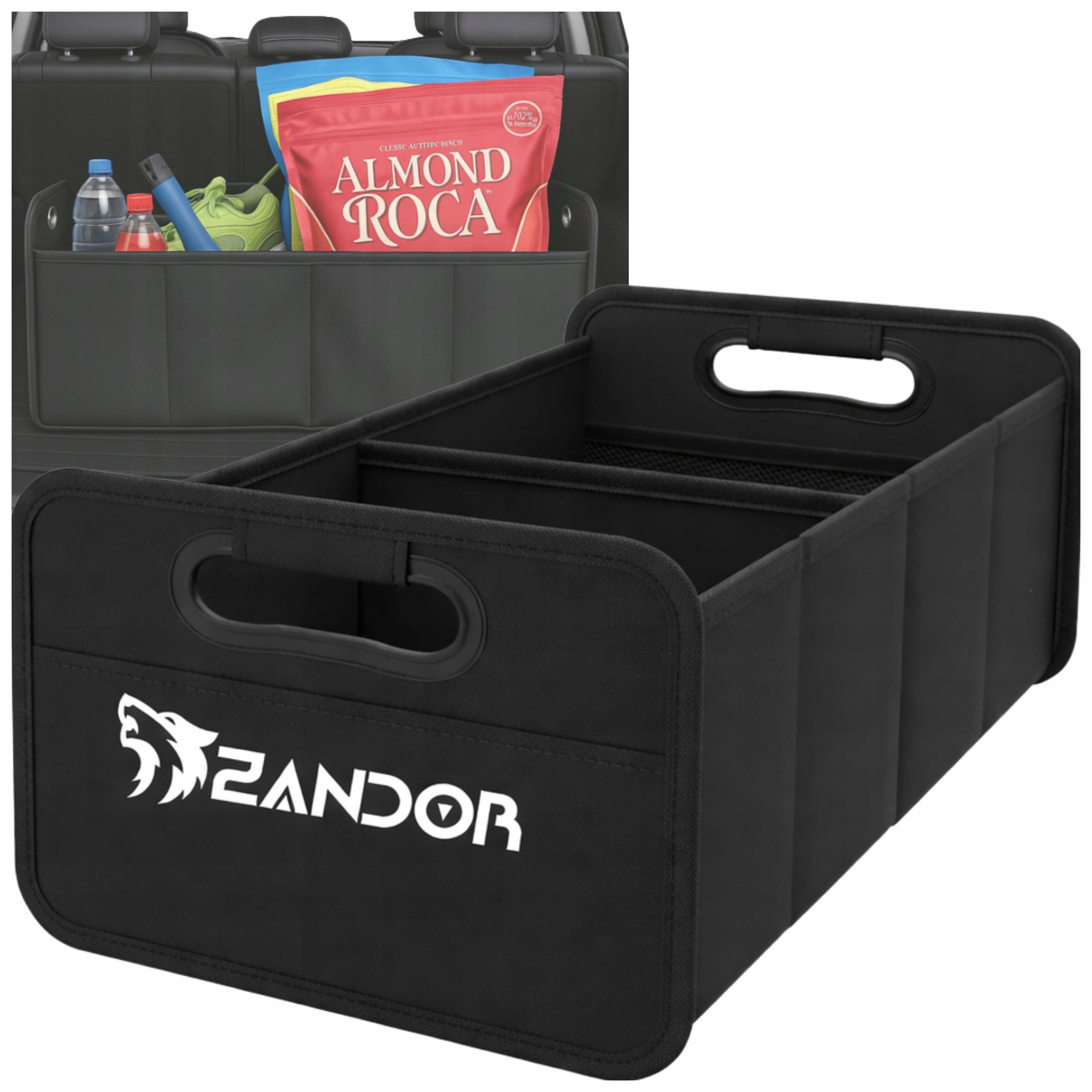 Organizer Do Bagażnika Skrzynia Samochodowa Kufer Do Auta Sztywna 33x46 cm