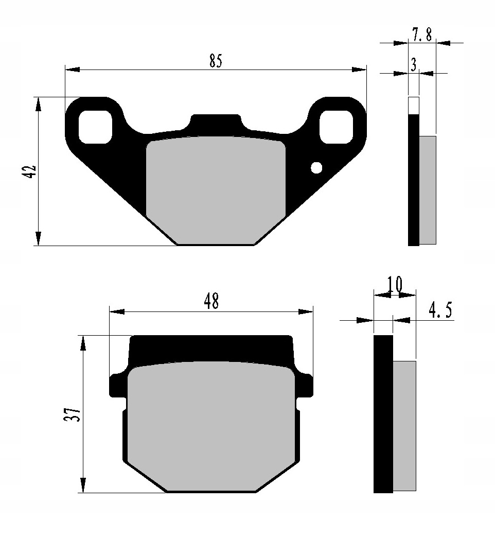 KLOCKI HAMULCOWE TYŁ APRILIA RS4 SX 50 RS RX 125 Producent Nistal