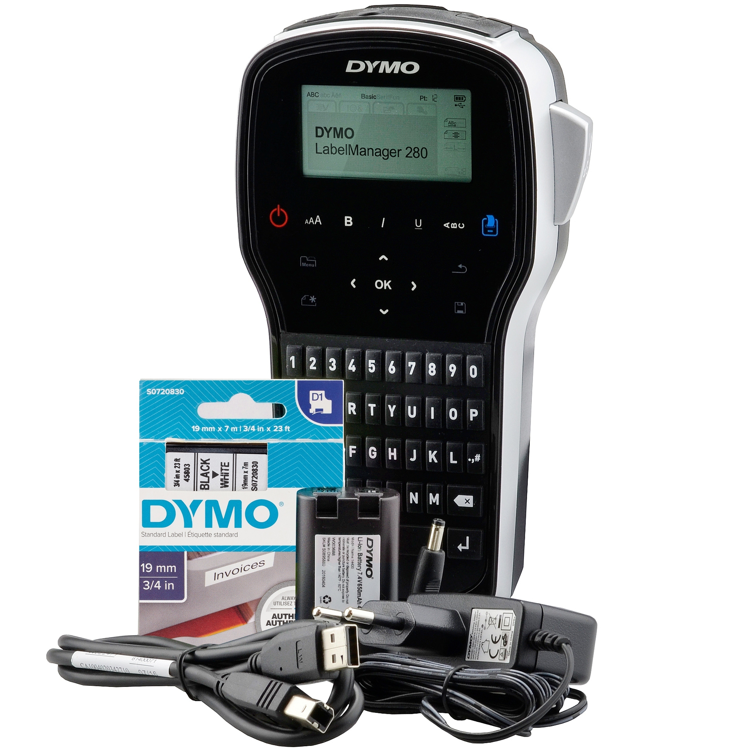 DYMO Drukarka etykiet LabelManager LM280 + taśma
