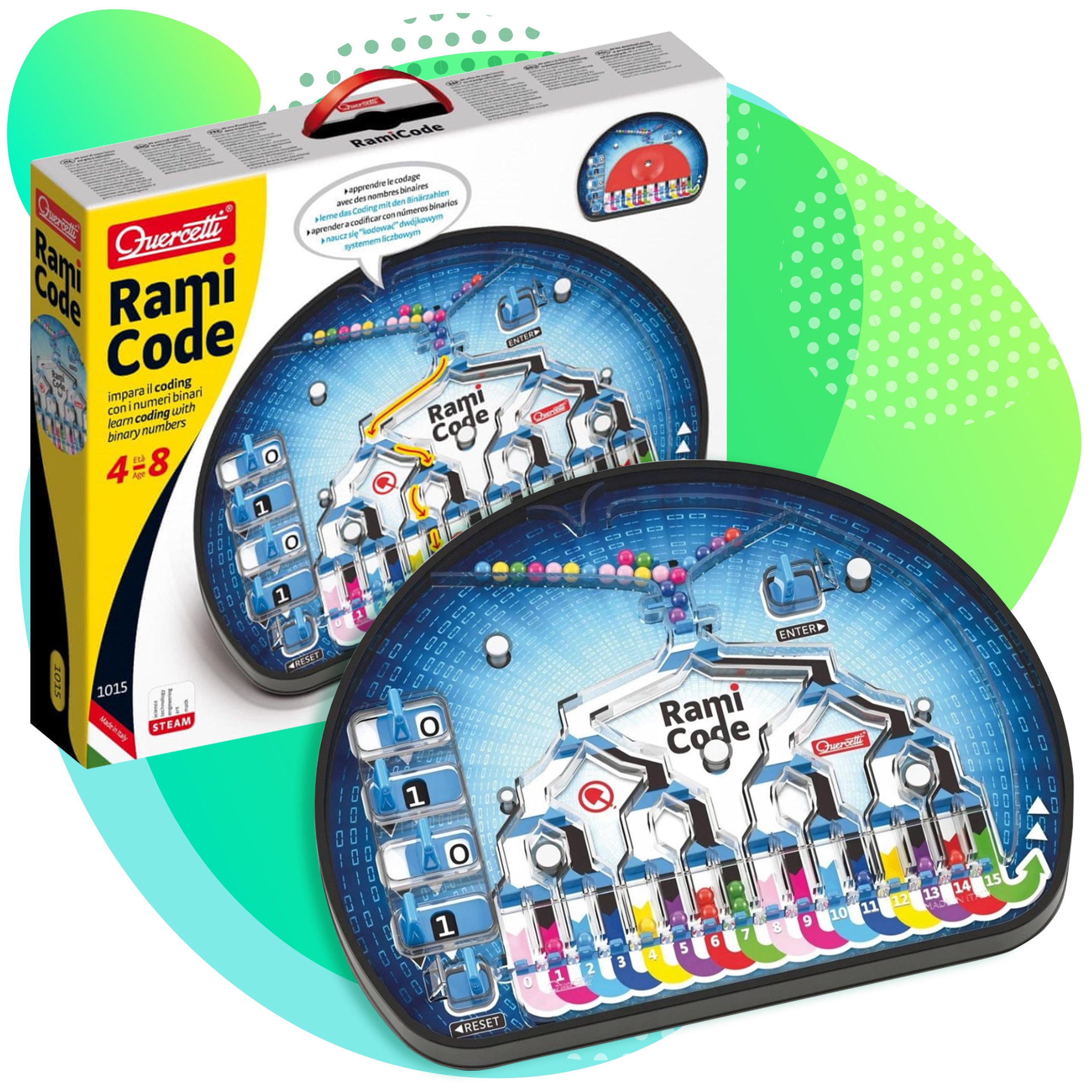 QUERCETTI UKŁADANKA RAMI CODE rozwój kreatywnego myślenia edukacja dziecko EAN (GTIN) 8007905010150