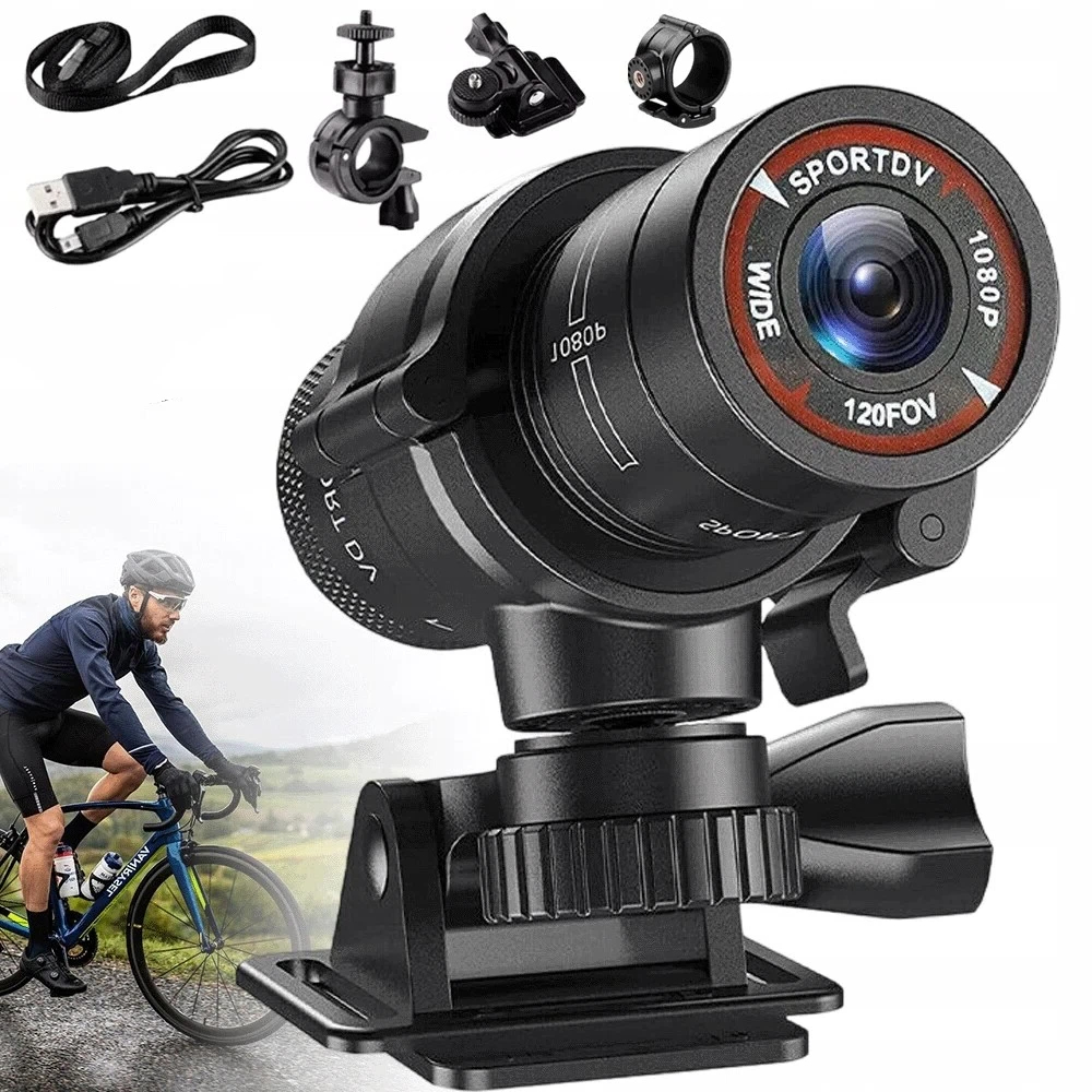 kamera na kask motocyklowy wodoodporna, Hd ,1080P do sportów zestaw