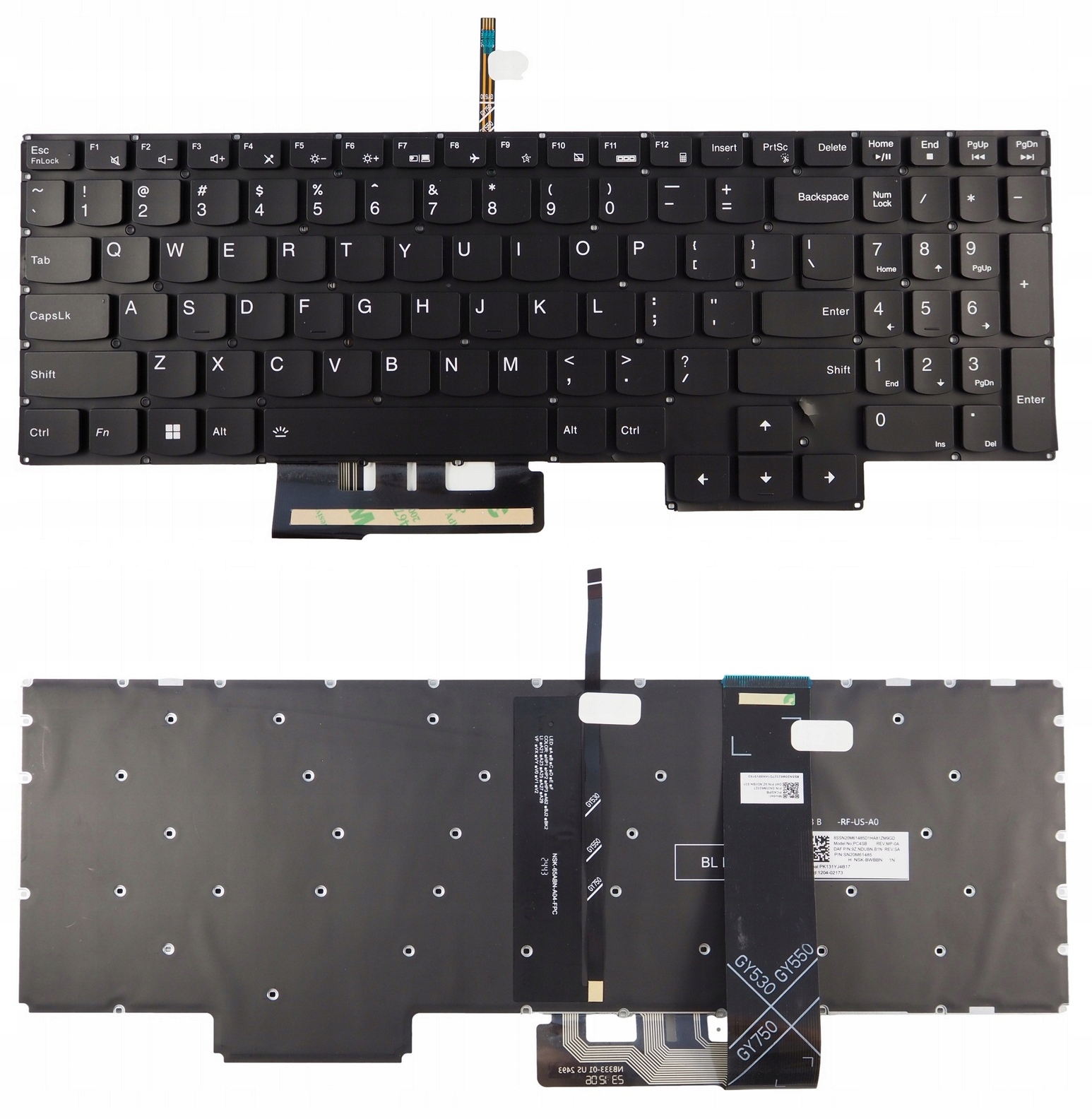 Klávesnice pro Lenovo Legion 5 15ACH6H 15ACH6 15IMH05 15IMH05H 15ARH05 Led