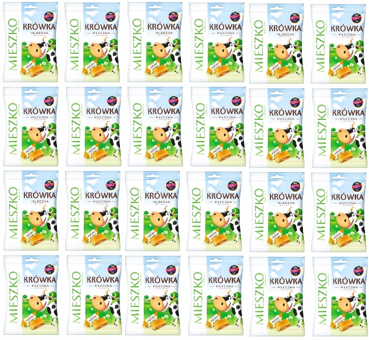 Levně 24x 215g Mieszko Mléčný Bonbón Krówka Karton