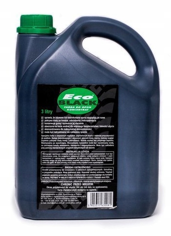 Barva Koncentrát Černidlo na pneumatiky Eco Black 3L