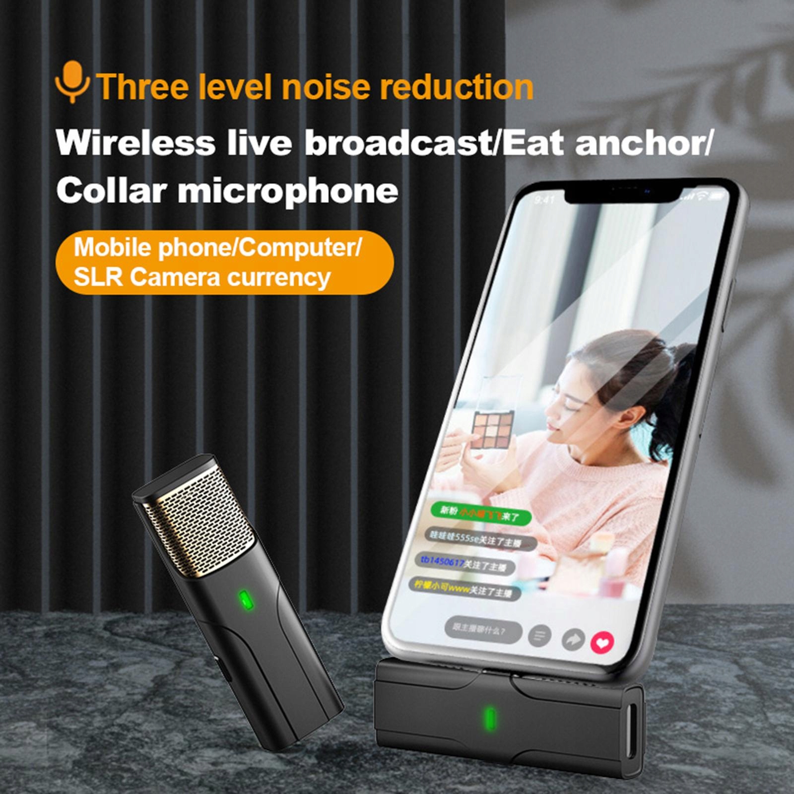 Profesjonalny mikrofon krawatowy bezprzewodowy Model Bezprzewodowy mikrofon przypinany Bluetooth 5.0