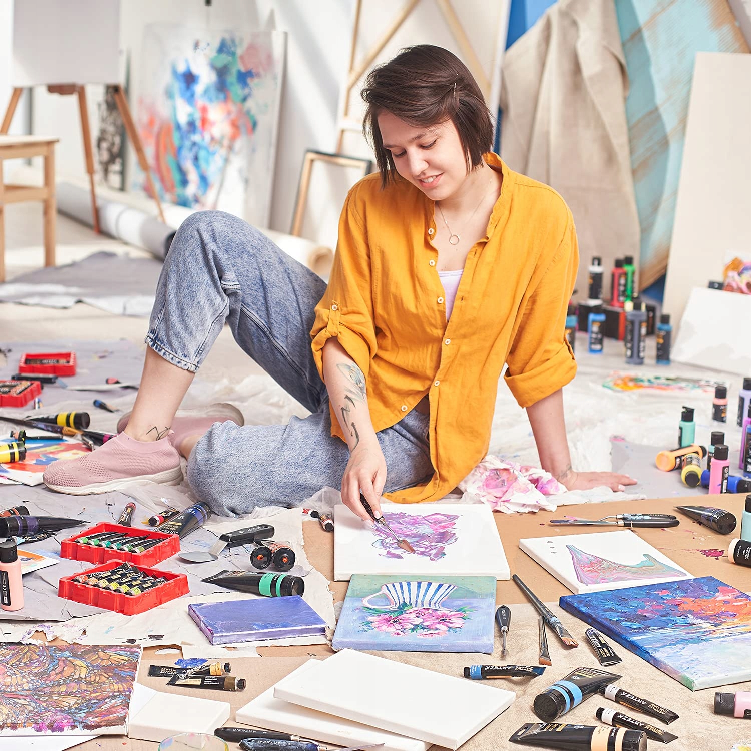 Podobrazie do Malowania 24x30 cm Płótno Malarskie BLEJTRAM + KLINY Materiał płótno