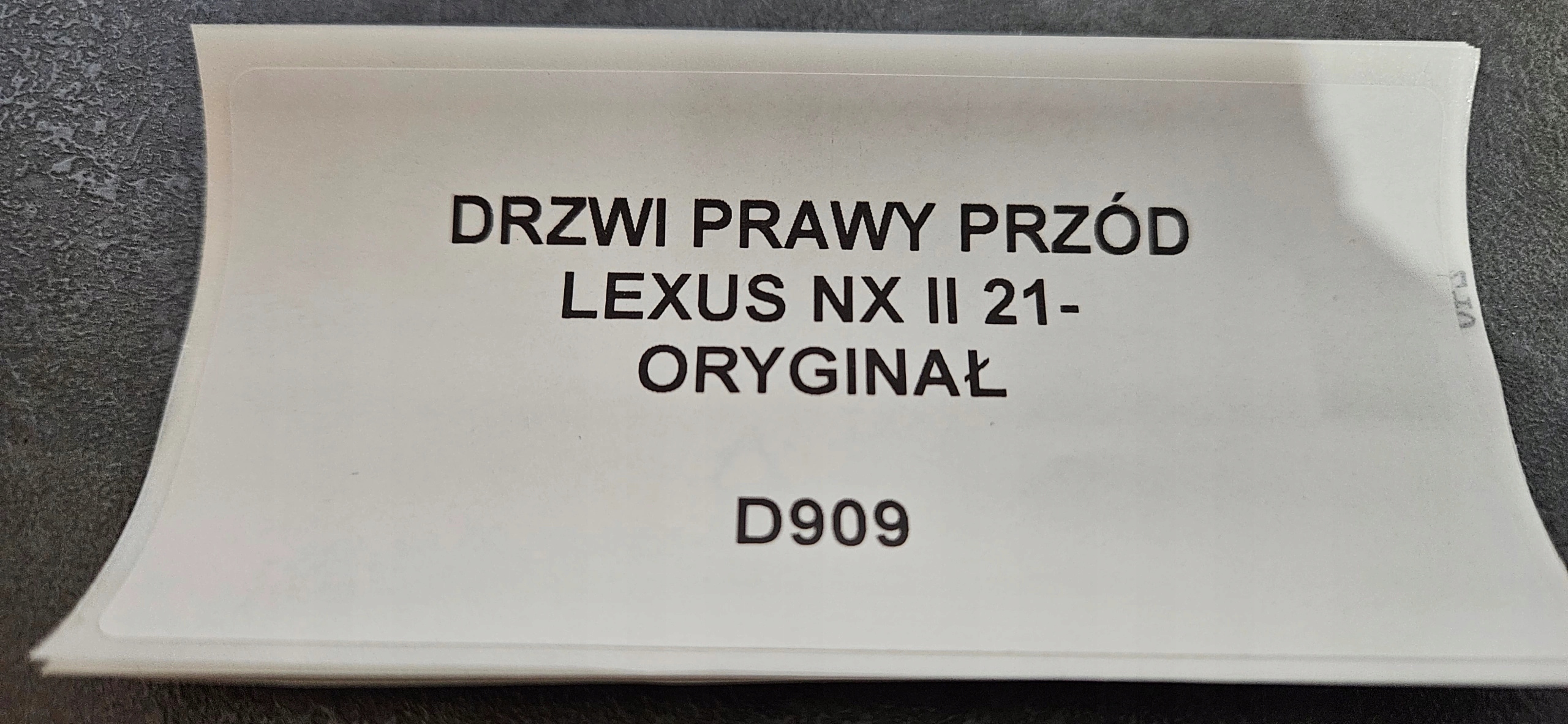 door right front LEXUS NX II 21- original