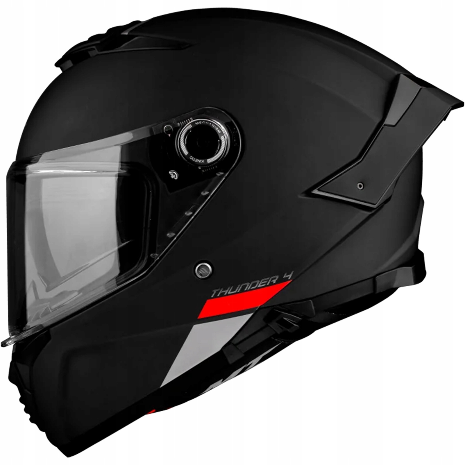 Integrálna prilba Mt FF118SV Thunder 4 Sv Solid A1 čierna matná M