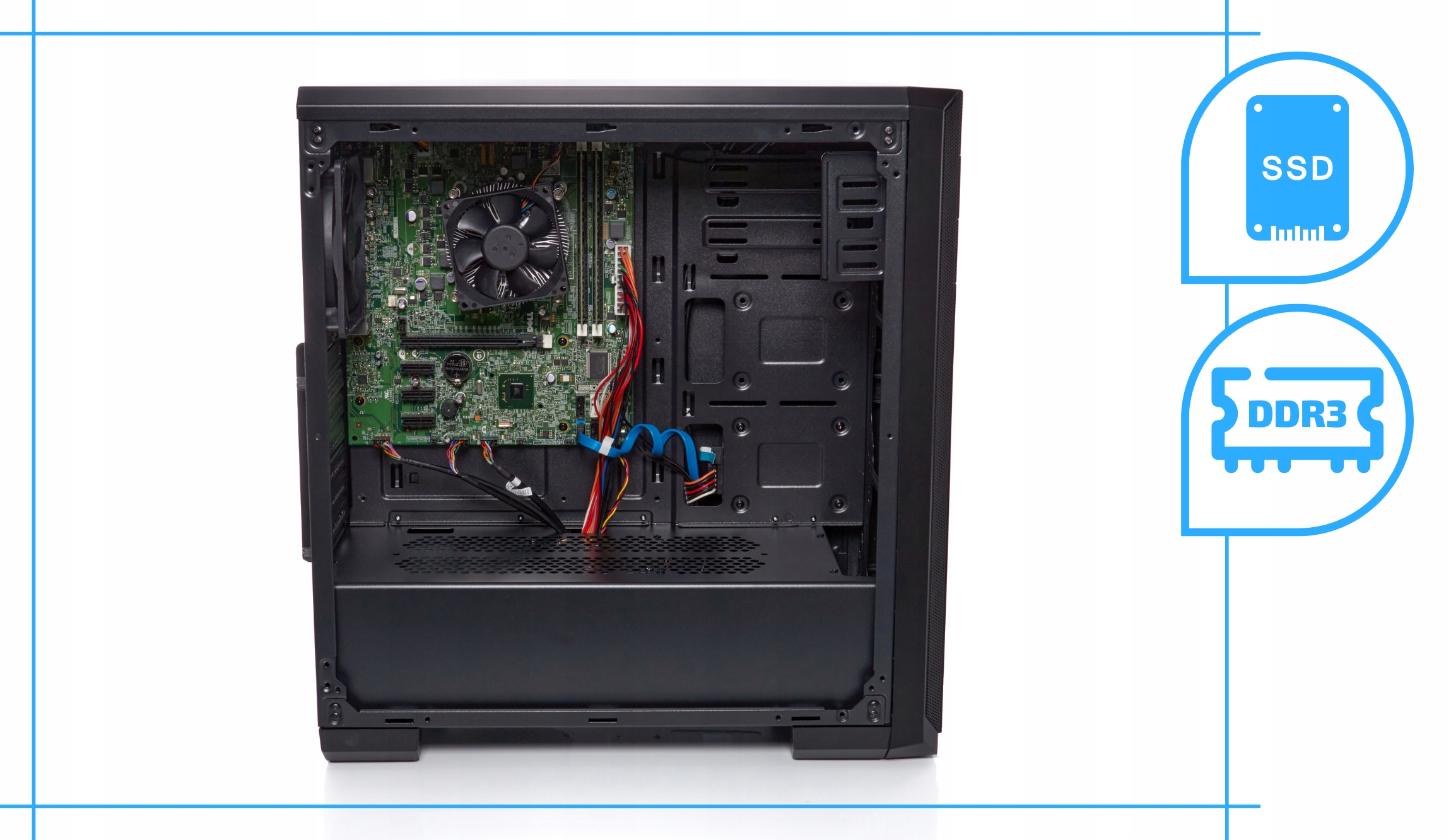 Zestaw Biurowy Komputer Intel Core i5 16GB 512GB SSD Win 10