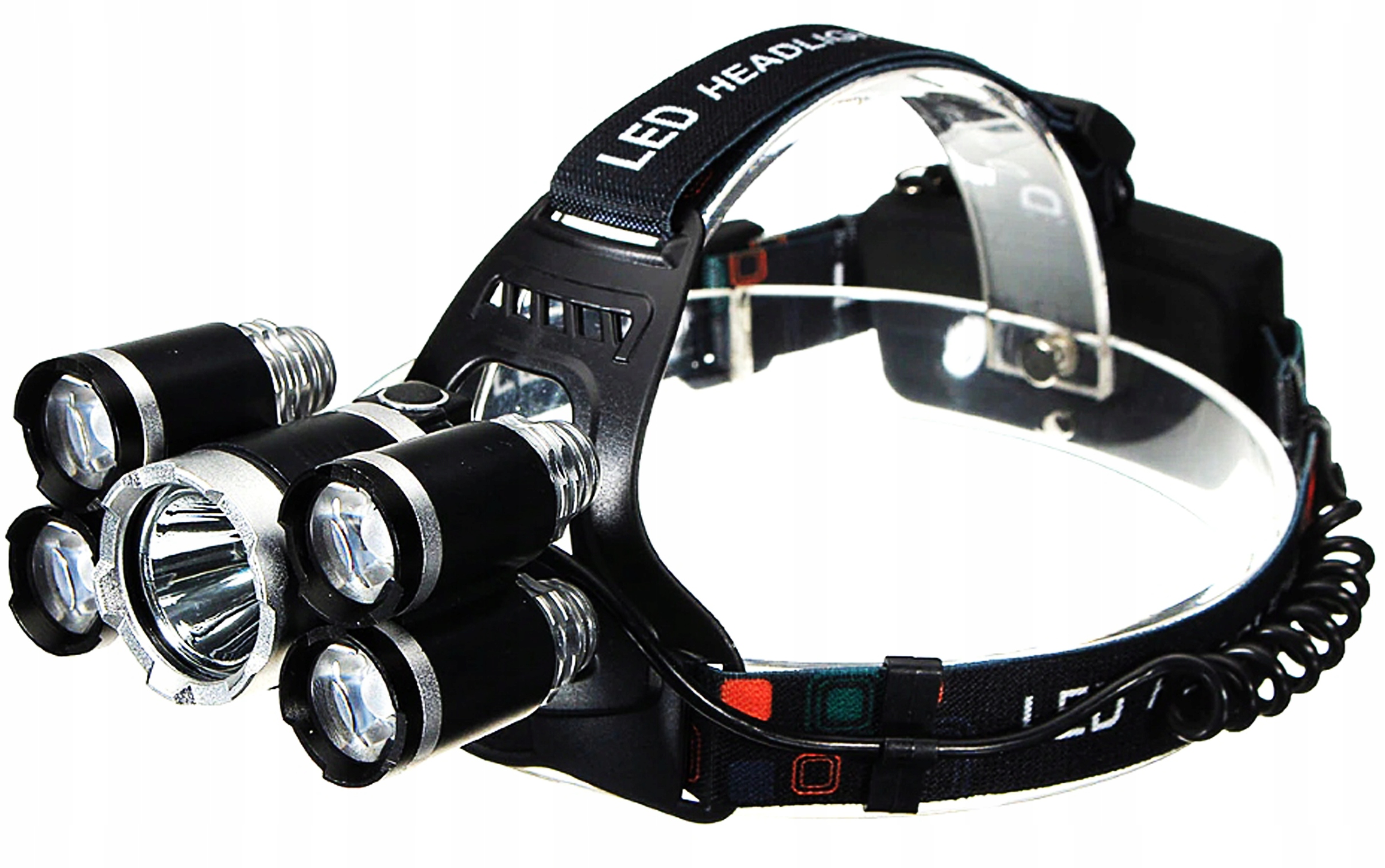 LATARKA Lampka CZOŁOWA WODOODPORNA MEGA MOC 4400LM 8000M MOC TURBO XXXXXXXL Długość 5.5 cm