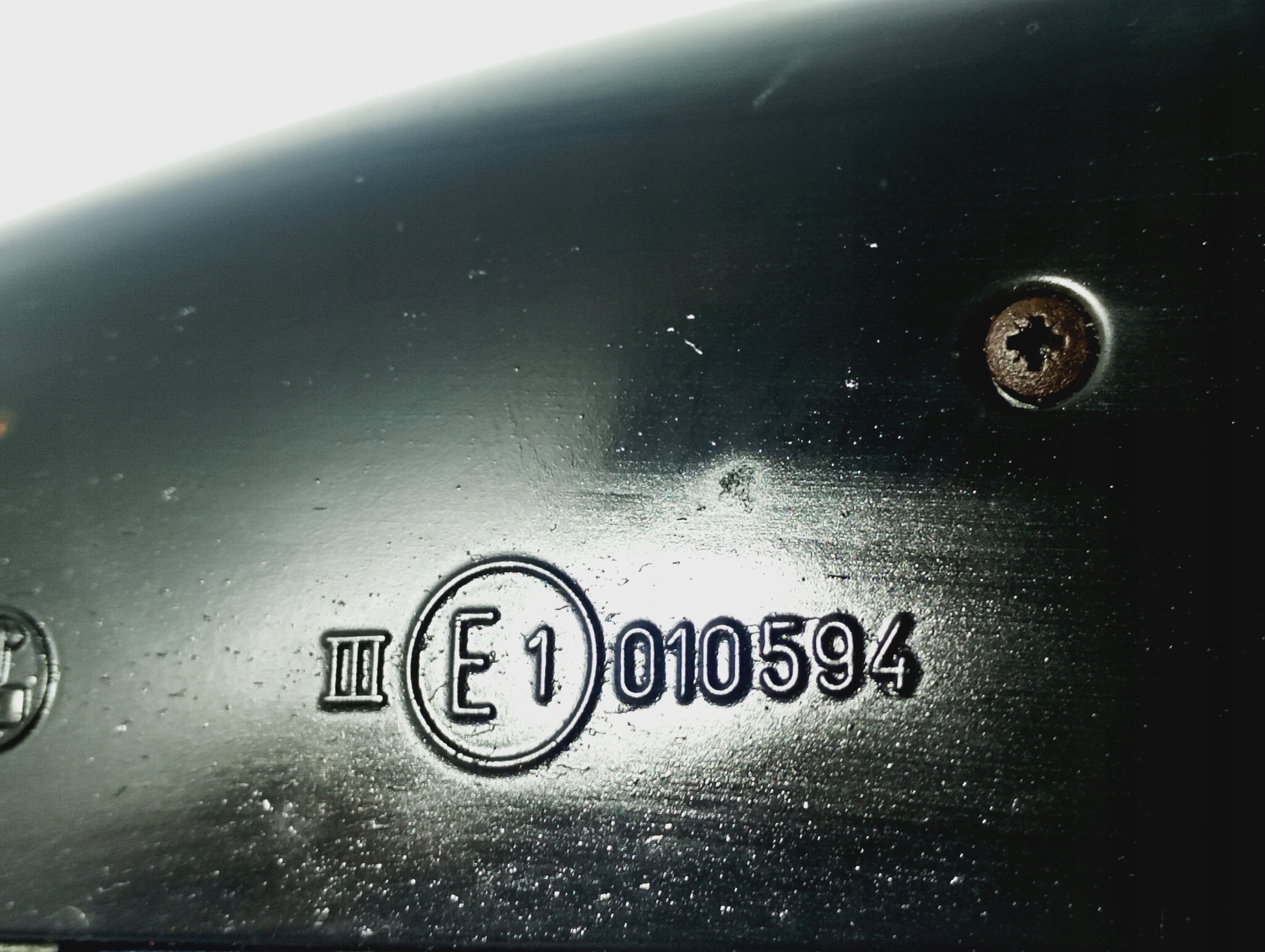 mirror right 5 PIN OE E1010594 kod lakieru LZ5W Audi A3 8L 00-03