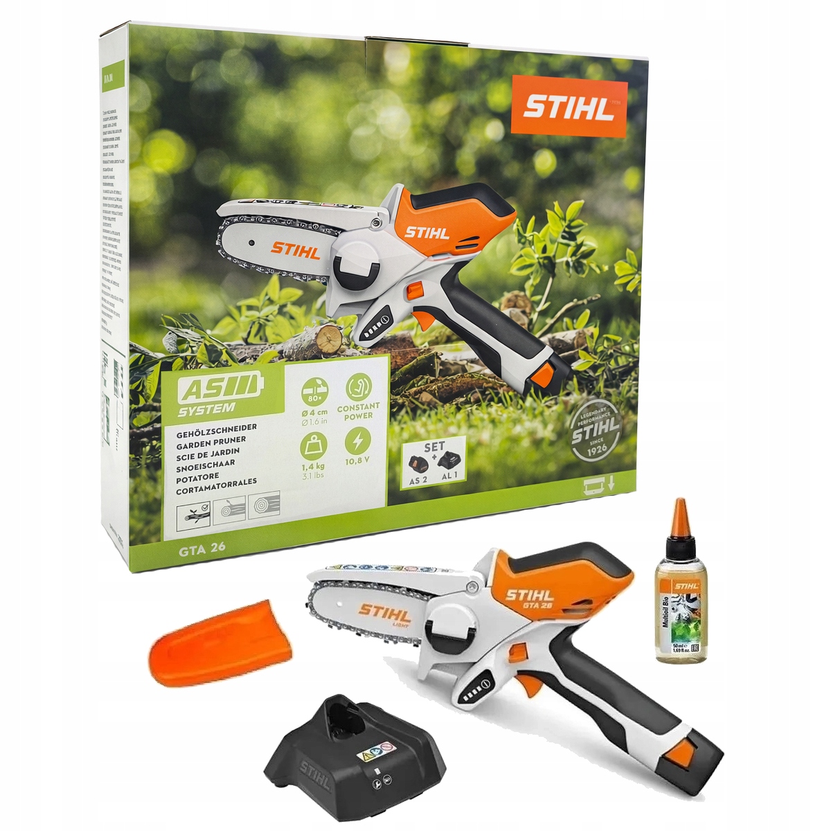 Piła pilarka akumulatorowa łańcuchowa do drewna As Stihl GTA26 Set