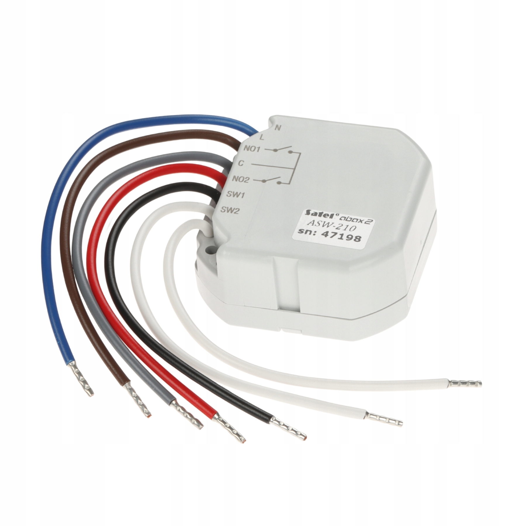 Bezdrátový Dvoukanálový Ovladač 230V Ac ASW-210 ABAX/ABAX2 Satel