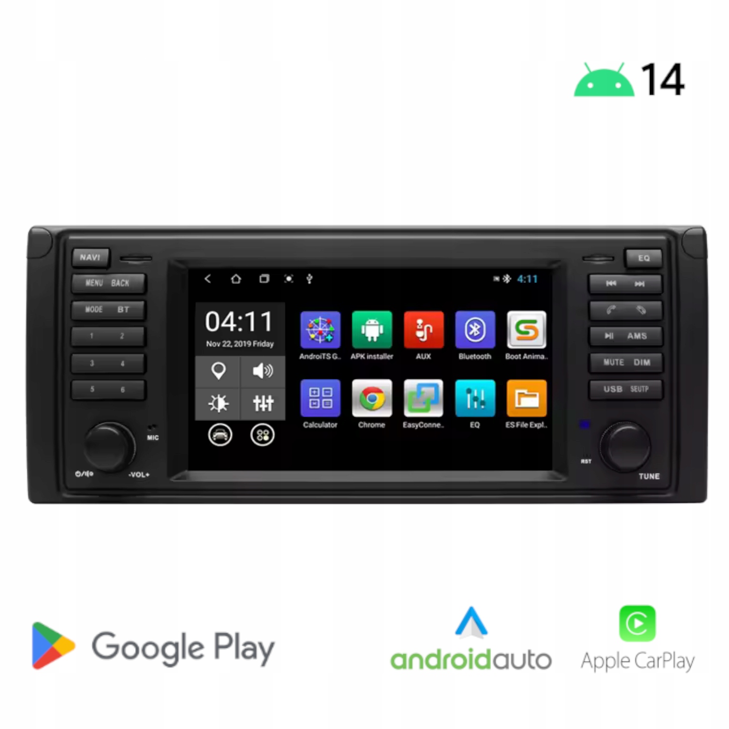 Radio nawigacja BMW E39 Android CarPlay DSP 8/128