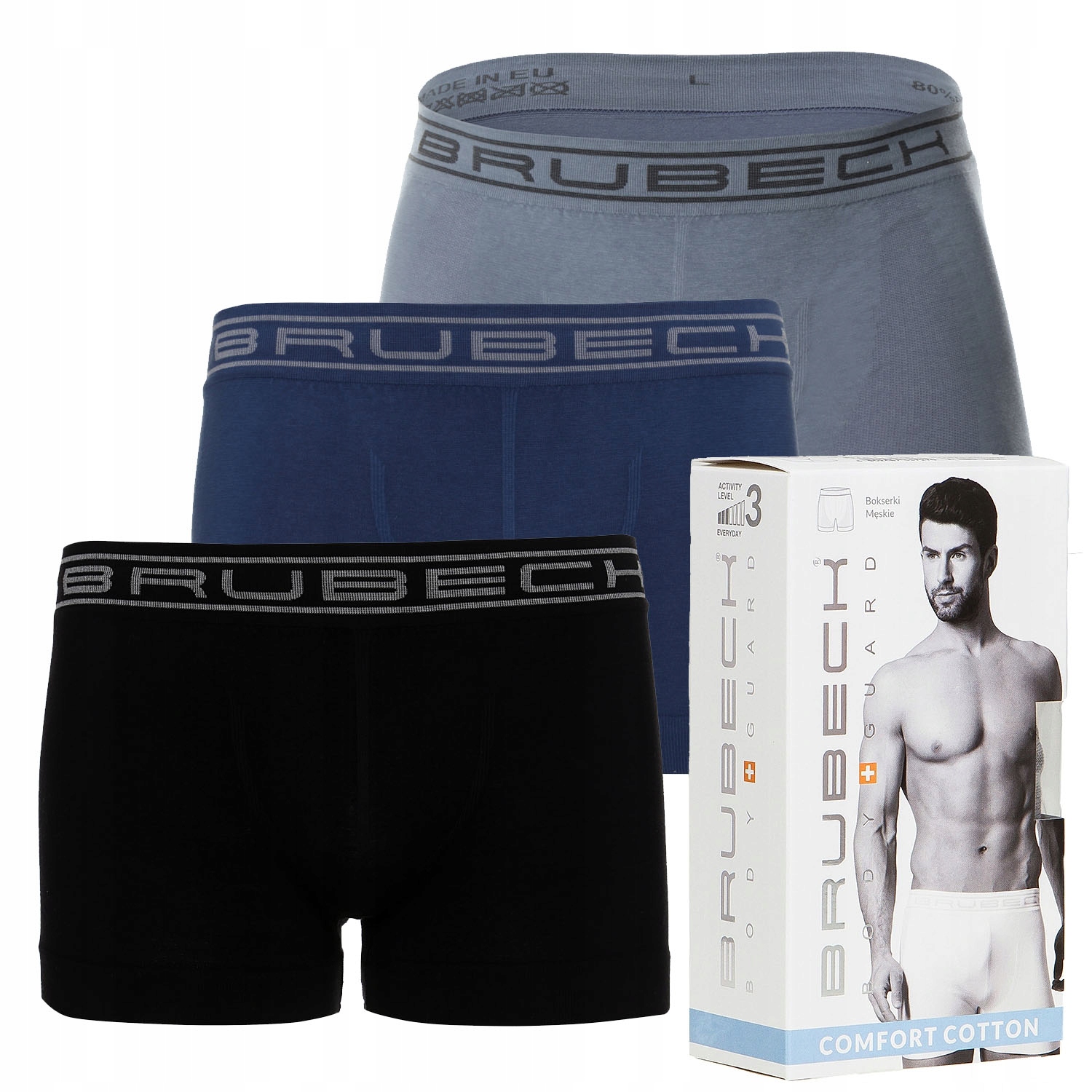 

Bokserki Męskie Shortbox 3szt Brubeck 2XL BG82
