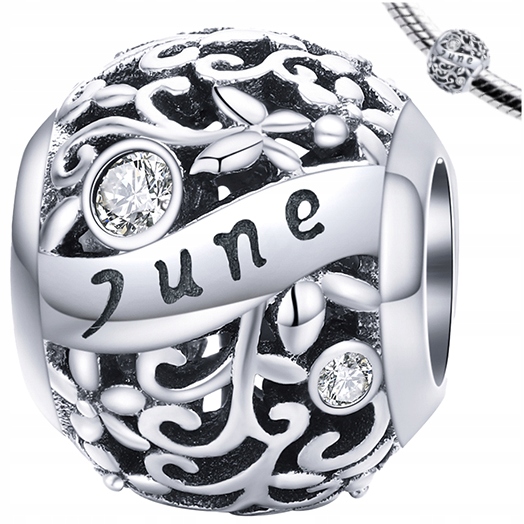 

Charms Miesiące Czerwiec srebro pr 925 koralik