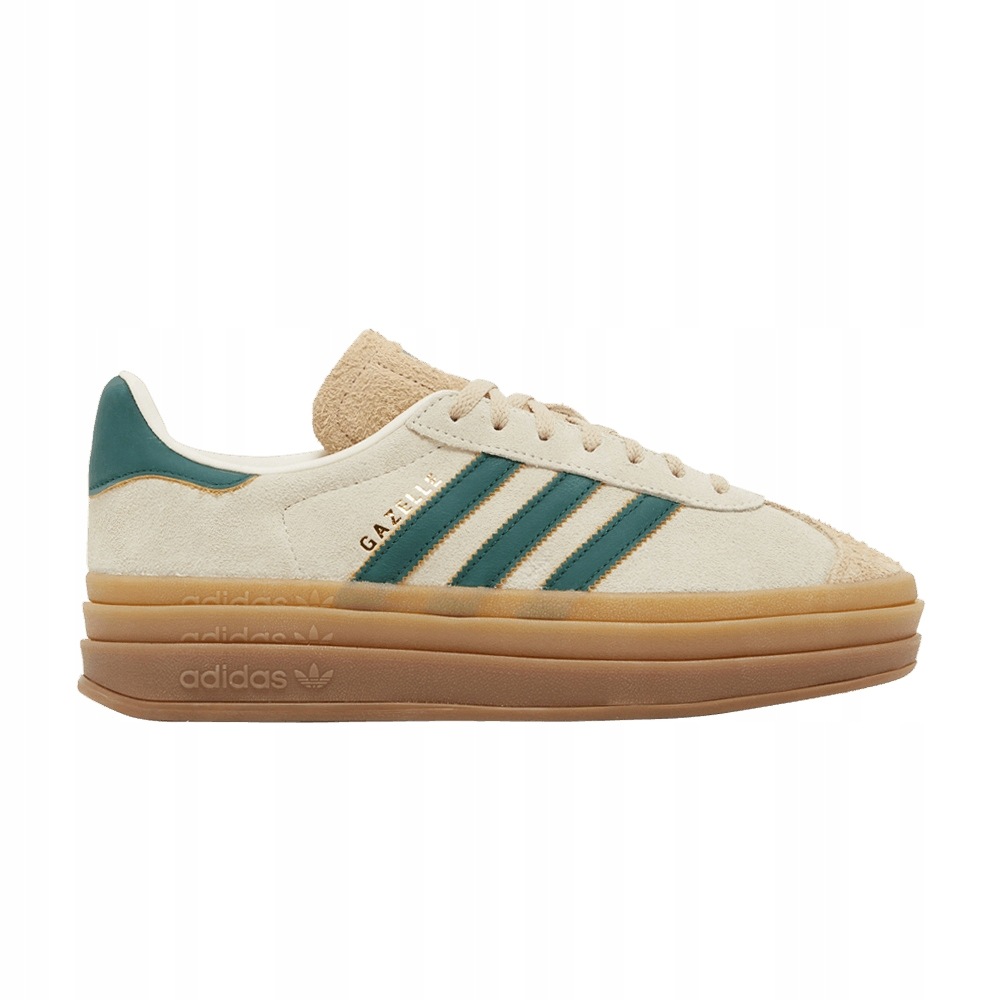 adidas Gazelle Bold Magic Beige Collegiate Green (Dámské)