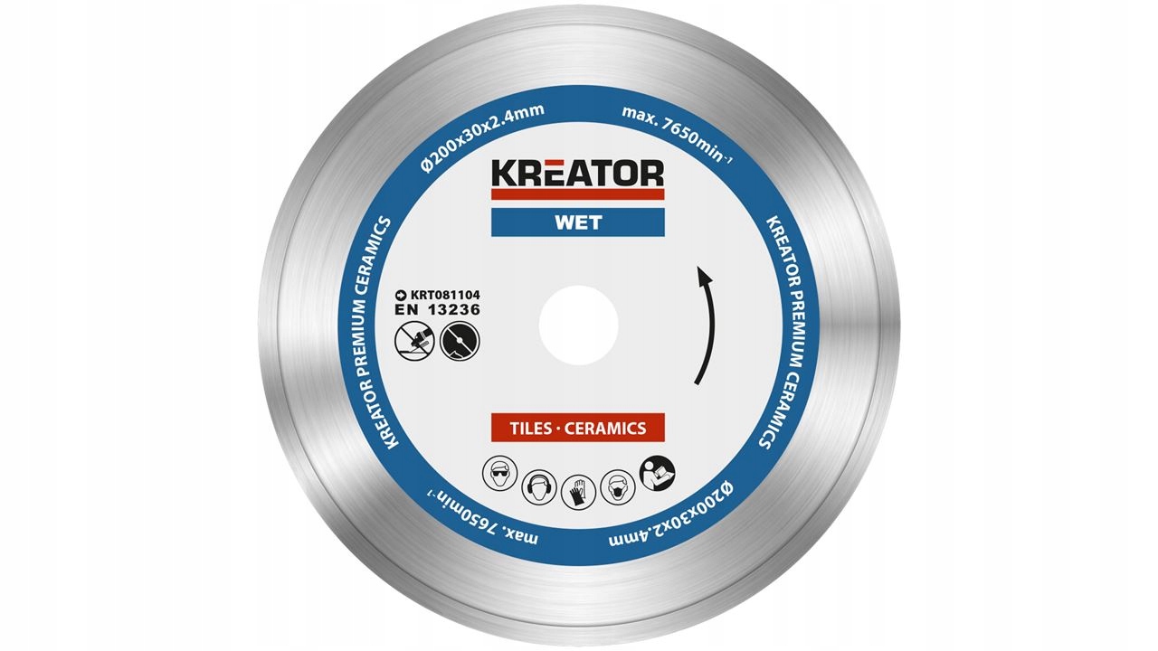 

Tarcza diamentowa do płytek 200 x 30mm Kreator