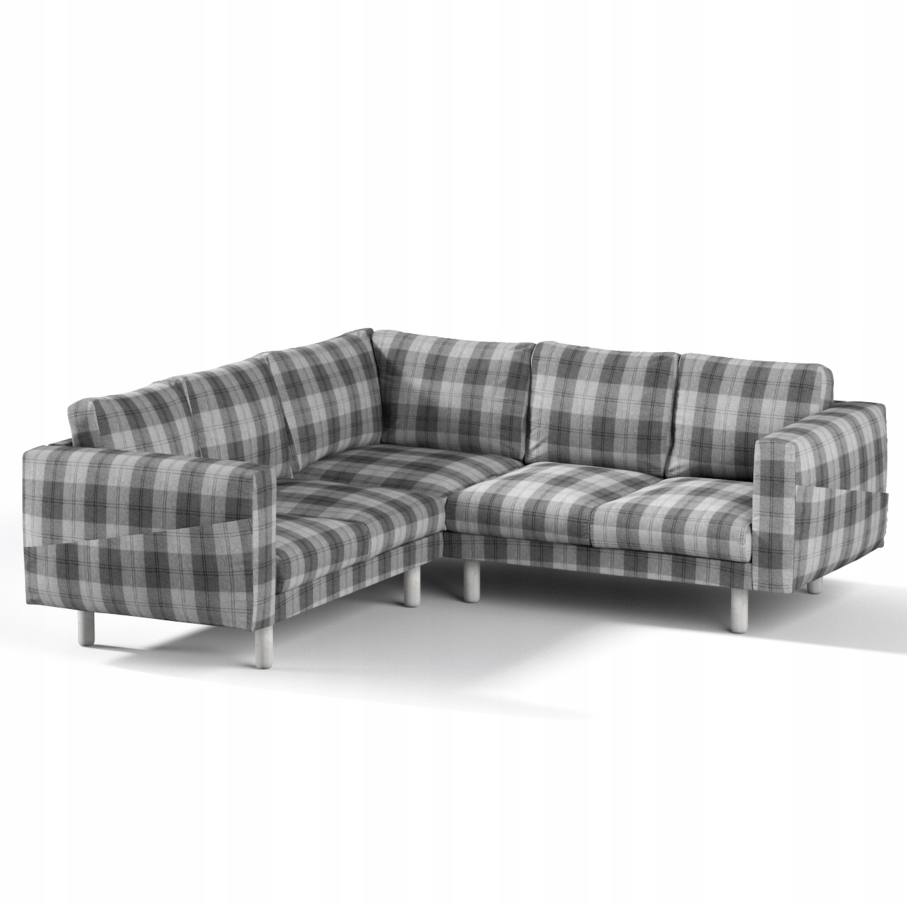 Dekoria potah na rohovou pohovku Norsborg pro 4 osoby Ikea šedý