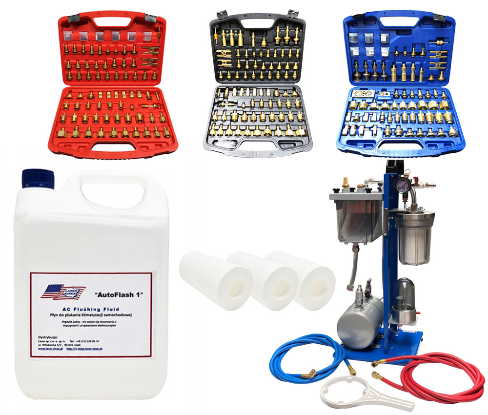 Súprava na oplachovanie klimatizačného systému A/c chladiaceho systému