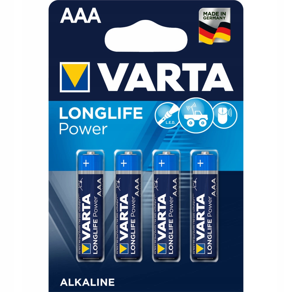 

4 Baterie LR03 Varta Longlife Power 4903 Wydajne