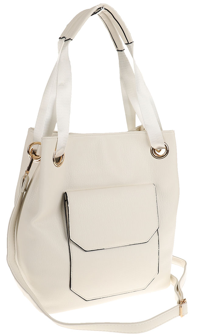 Elegancka Klasyczna Torebka Damska listonoszka A4 Teczka 16112 Wielkość duża (mieszcząca A4)