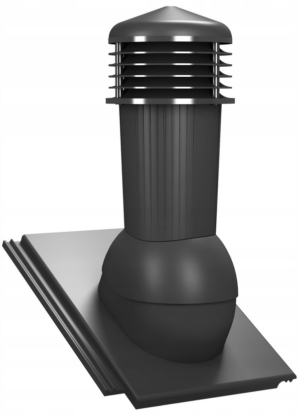 Wirplast Wirovent Plus Větrací Komín 125 mm Pro Braas Teviva Antracit