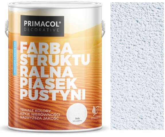 Primacol Farba Strukturalna Dekoracyjna Piasek Pustyni Popielaty 5L