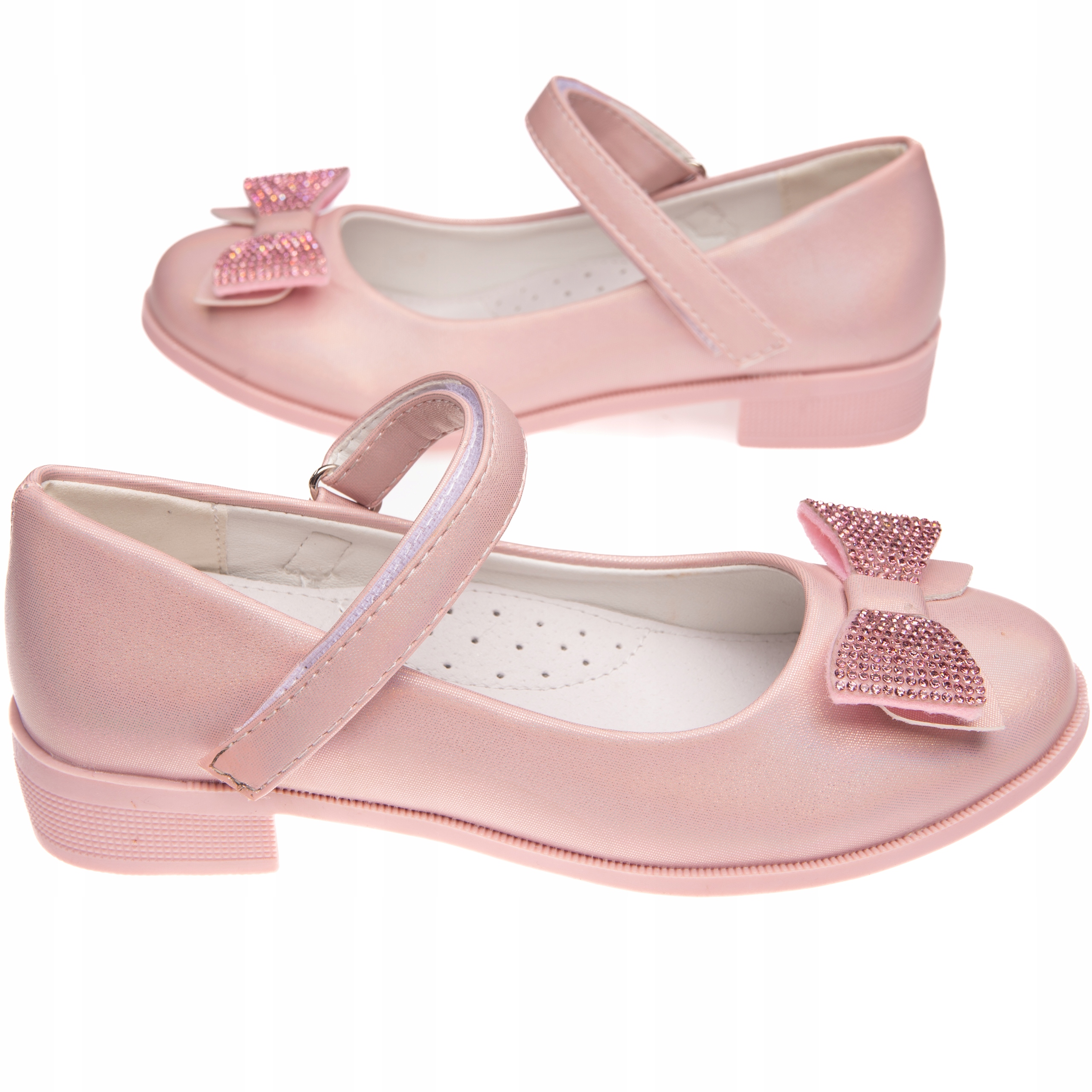 

Clibee Baleriny Dziewczęce Różowe Wkładka Skóra 33