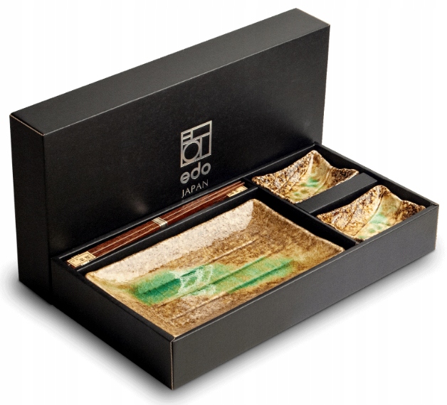 Japonský set na sushi pro 2 osoby Ki Kasshoku, 6 prvků Edo Japan