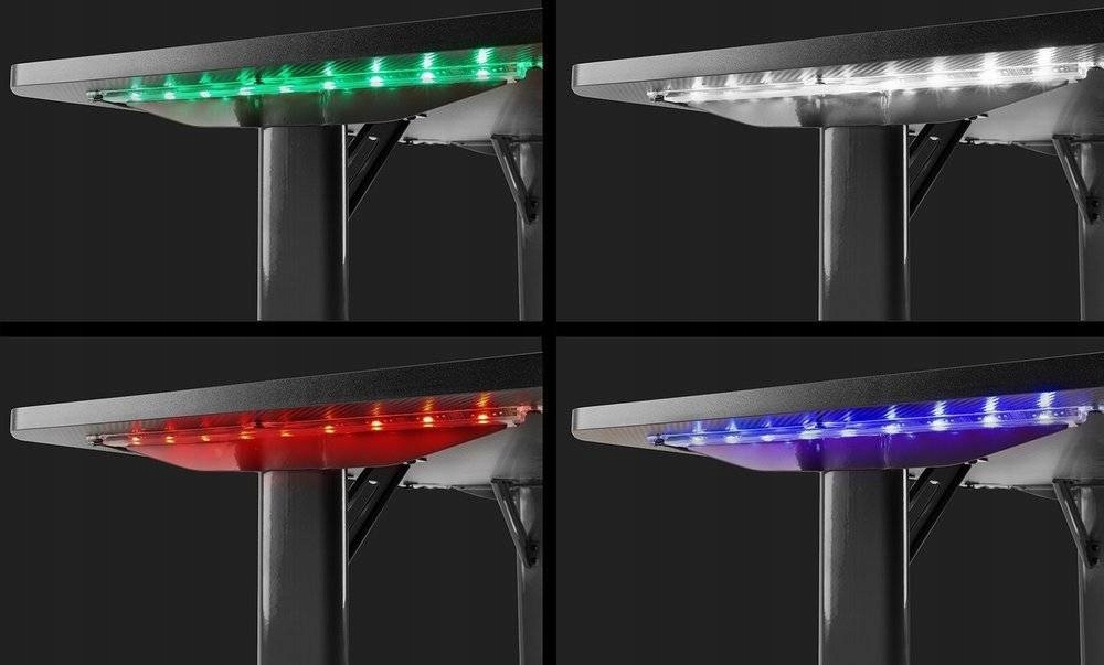 DB20 Studio Stół gamingowy z podświetleniem RGB Materiał blatu drewno