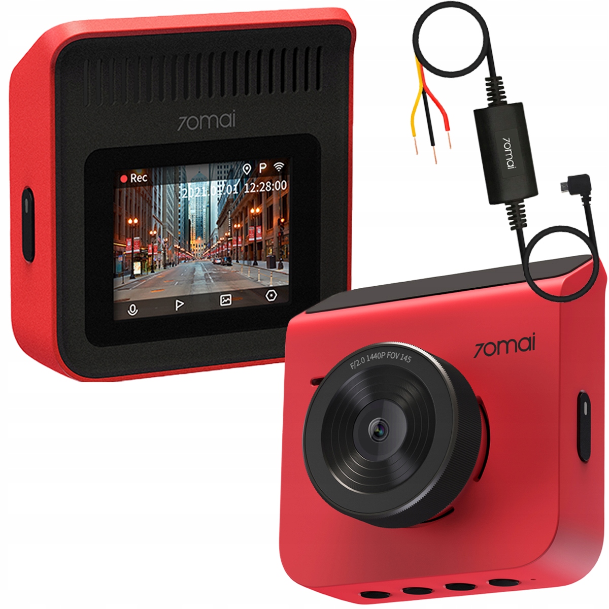 Kamera samochodowa 70mai A400 język PL + ADAPTER