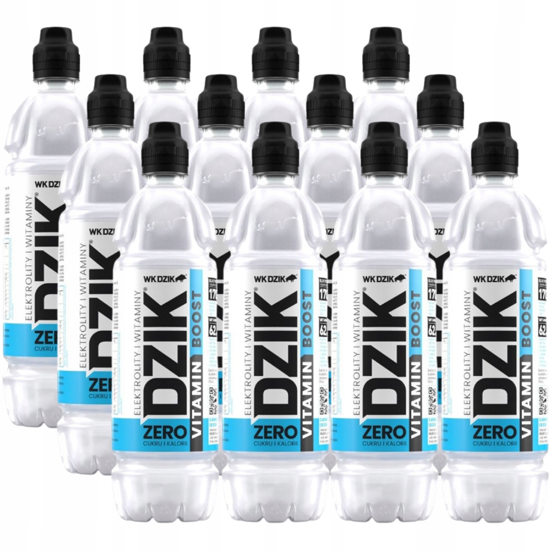 Levně Wk Dzik Vitamin Boost Nápoj s příchutí grapefruitu bez cukru 750 ml x 12 kusů