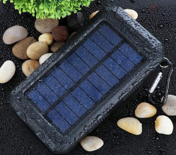 POWEBANK Solarny 20000mAh PANCERNY BANK BATERIA Materiał obudowy guma Plastik tworzywo sztuczne inny