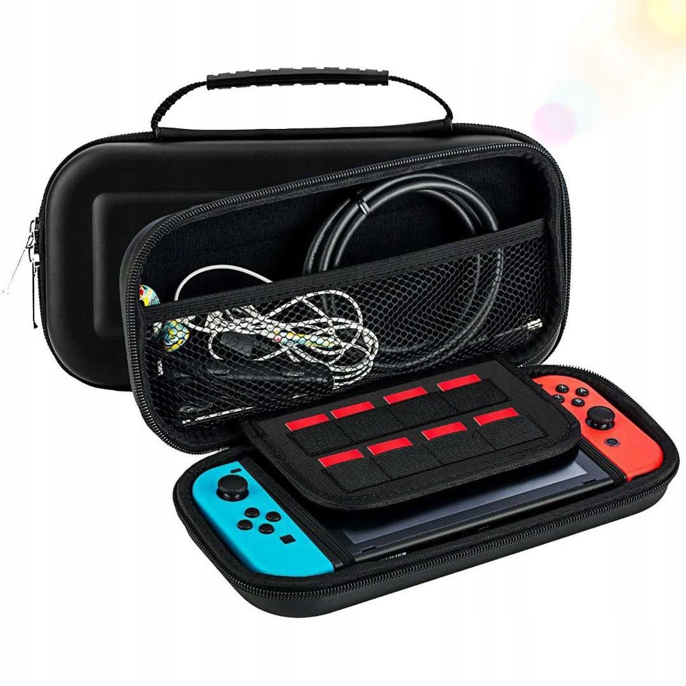 WZMOCNIONE ETUI CASE DO KONSOLI NINTENDO SWITCH 2 CZARNE FUTERAŁ OCHRONNY