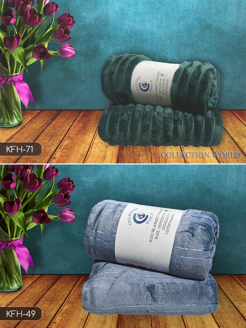 Koc 160x200 narzuta zygzak wytłaczany miękki Marka bez marki