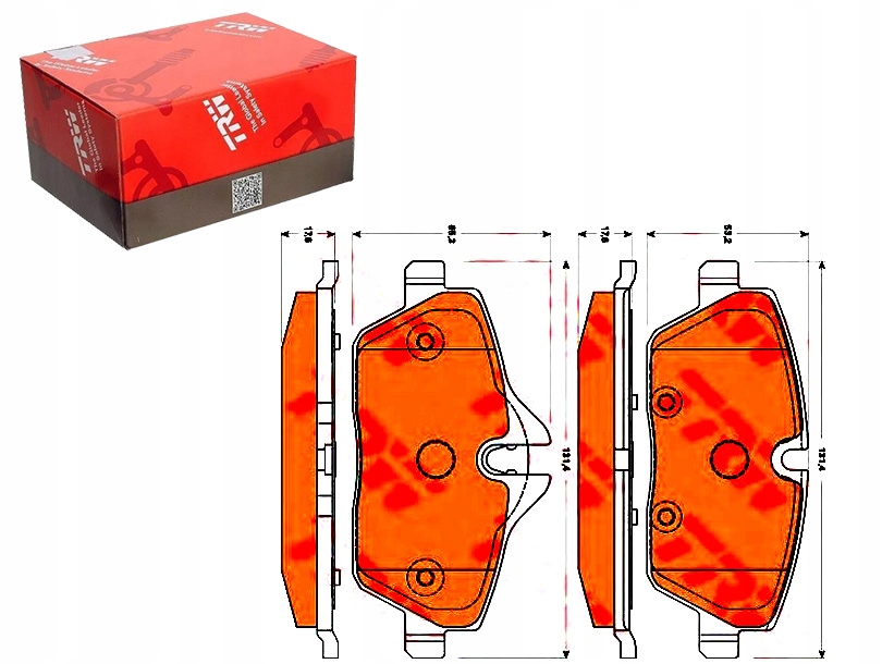 Brzdové Destičky Bmw Přední E87 Trw