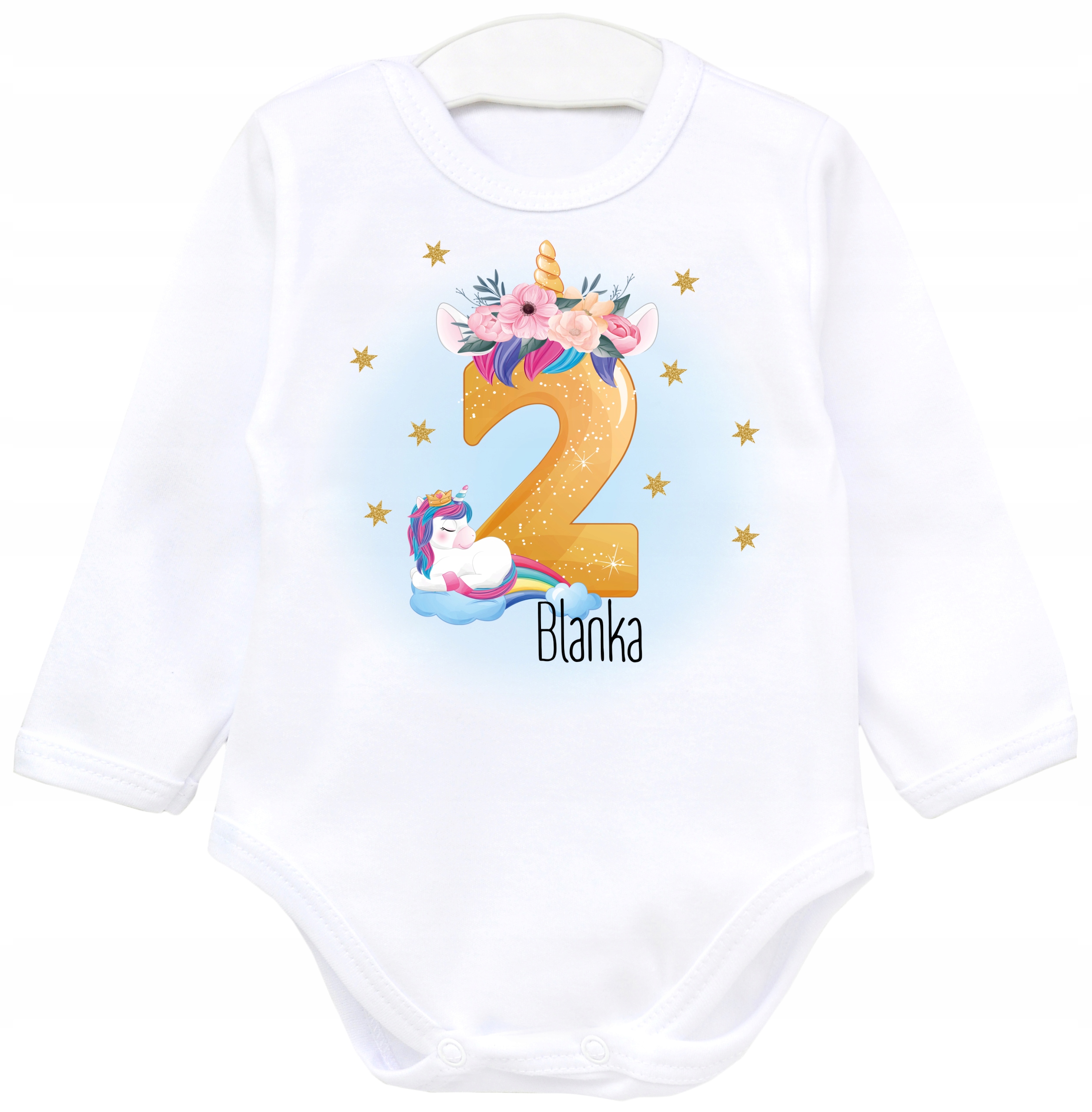 Body DRUGIE URODZINY 2 LATA JEDNOROŻEC IMIĘ r. 98