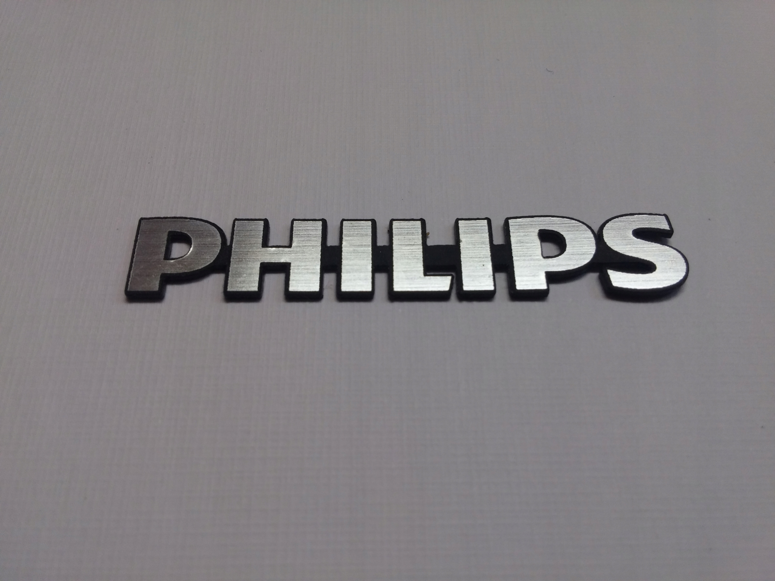 

Philips naklejka emblemat 60 x 10 mm * Srebrna