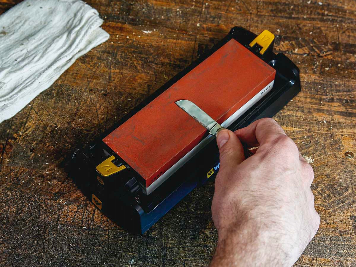 OSTRZAŁKA Work Sharp Whetstone 1000/6000 15°/17° Model WSBCHWHT-I